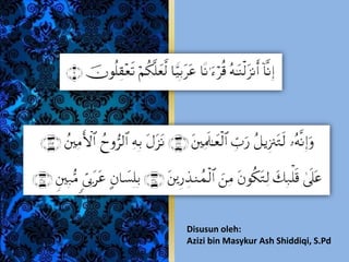 Disusun oleh:
Azizi bin Masykur Ash Shiddiqi, S.Pd
 