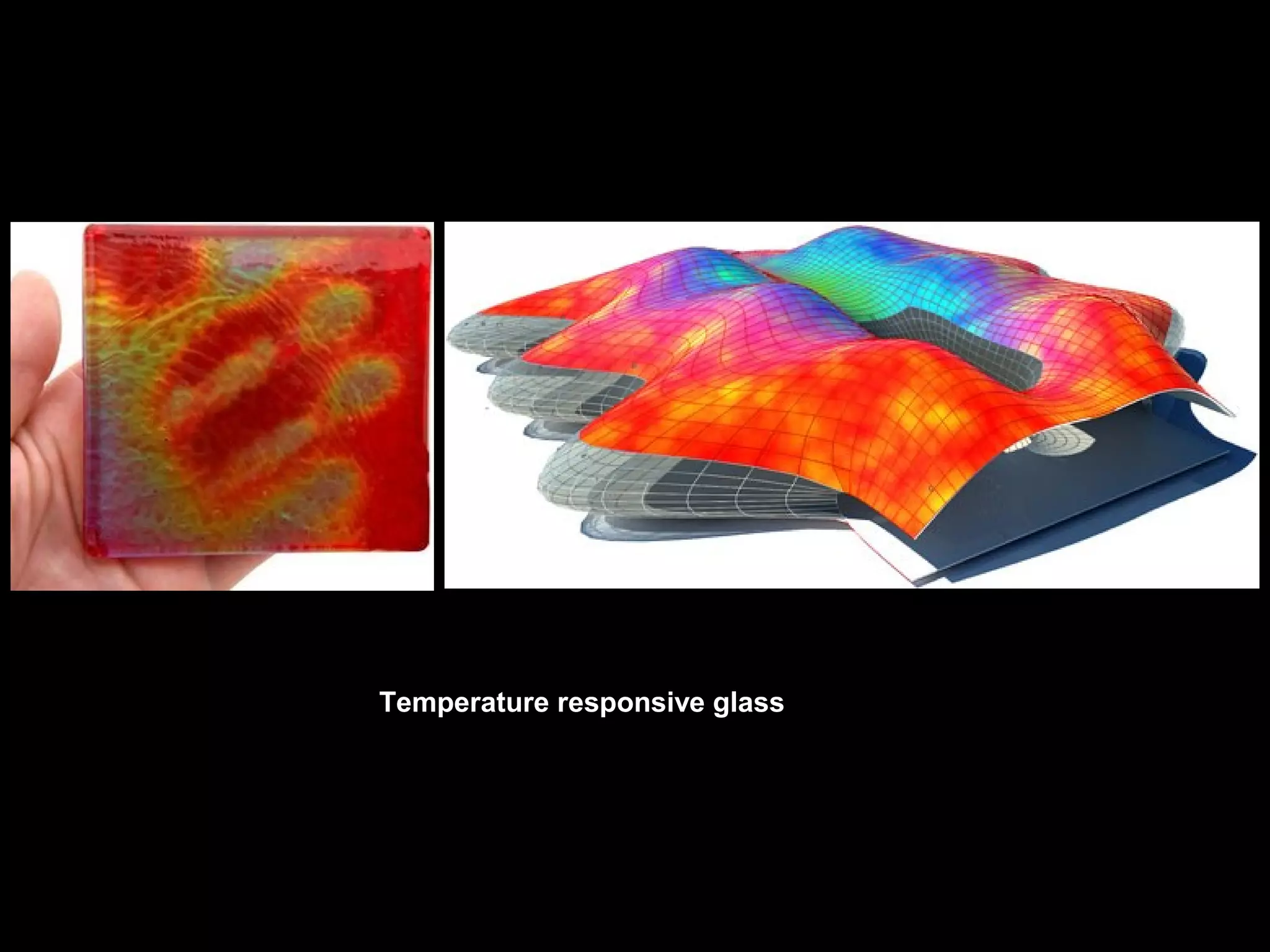 Temperature responsive glass
 