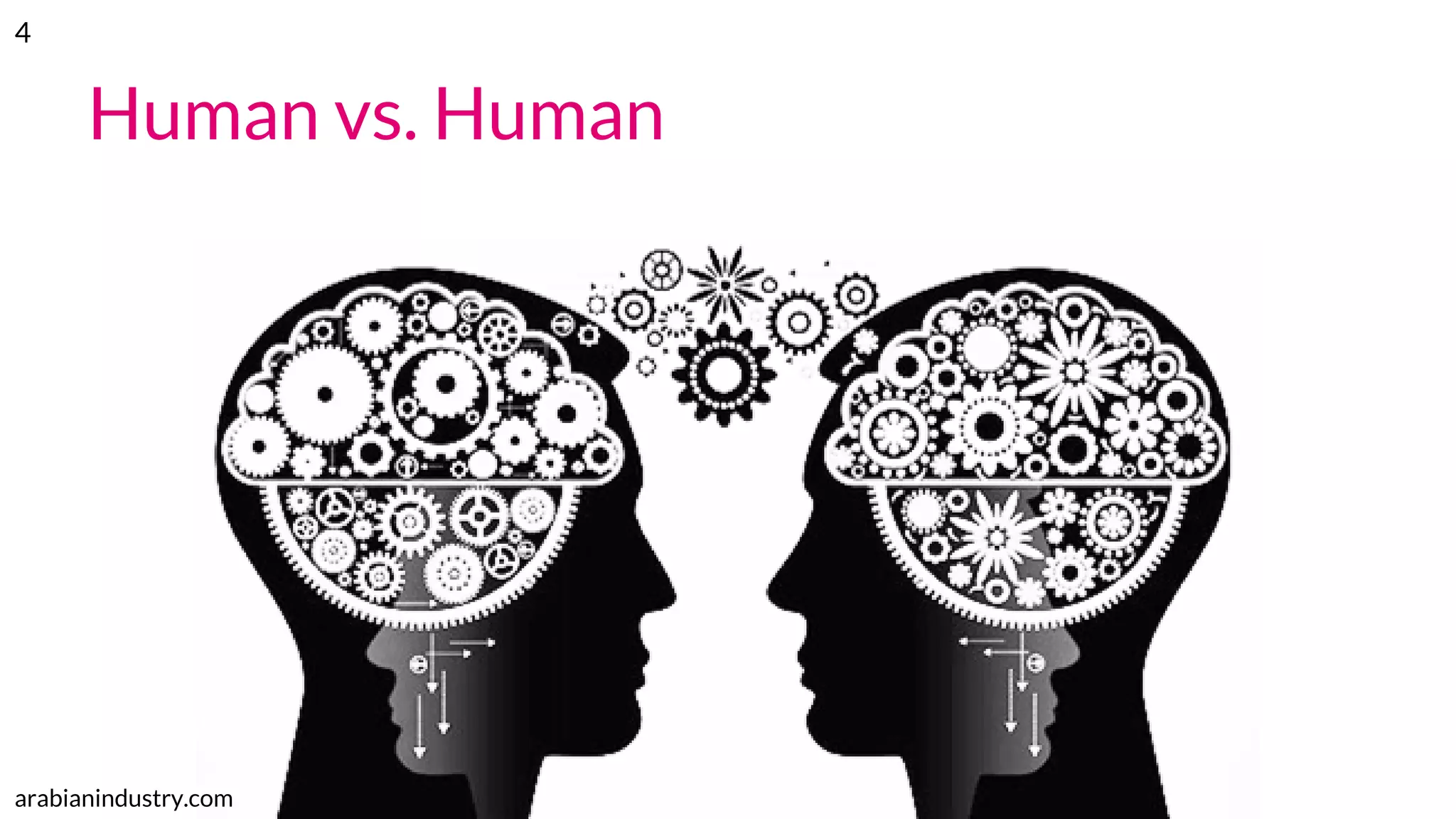 Human vs. Human
arabianindustry.com
4
 