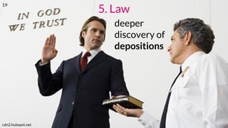 5. Law
deeper
discovery of
depositions
cdn2.hubspot.net
19
 