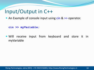 01. introduction to C++ | PDF | Programming Languages | Computing