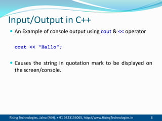 01. introduction to C++ | PDF