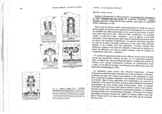 Formes urbaines : de l'îlot à la
J
L2ABJ
Fio 15 Welwyn Garden City : variations
»^loii,Jsur lthème du dose. La compara, o
avec les variations présentées pai U nw n me en
série de pavillons jumelés.
Londres : les cités-jardins 1905-1925 67
Barrière, limite, borne
.Commeà Hampstead, la ville est bornée. Le passage de la campagne à.
la ville s'effectue par desjToTtes au traitement spécifique : rangée
d'arbres signalant l'approche de lieux habités, puis place et bâtiments
denses annonçant la ville.
Ainsi Louis de Soisson utilise systématiquement les outils de mise en
forme urbaine qu'Unwin avait expérimentés à Hampstead. Et, en évitant
de multiplier les effets pittoresques et les essais sur les closes, il super-
pose deux visions de la ville : celle de la ville « médiévale », et sa grande
variété, et celle de la ville « classique », avec sa rigueur et son unité
rassurante. Cette superposition opère ainsi la hiérarchie nécessaire entre
le centre et les quartiers d'habitations. Le quartier Sud/Ouest (quartier
du côté de la gare), formalise clairement ce jeu entre deux discours
urbains et les conflits qu'il fait apparaître; l'avenue centrale (the
Parkway), coupure verte entre des éléments n'ayant pas les mêmes sys-
tèmes de, référence, est ainsi un espace tampon, zone de relation ou
d'opposition entre deux « quartiers ».
Ce système d'opposition aurait pu être efficace si une erreur d'échelle
n'avait pas transformé l'avenue en parc. Il y a maintenant plusieurs
villes, ou plutôt une ville aux éléments éclatés. L'application brutale du
schéma, avec comme conséquence l'absence de superposition entre
« zone » (c'est déjà du zoning), rend dérisoires les efforts pour créer une
hiérarchie morphologique claire.
La réalisation opère encore une réduction importante : d'abord
l'extension au-delà des limites décidées par Louis de Soisson et Howard,
extension qui pour des raisons économiques se fit rapidement et sans
tenir compte-de la logique originelle, rend caduque la notion de barrière
et d'entrée. Mais lé plus regrettable est la disparition, au cours de la
réalisation, d'un niveau de la mise en forme dans l'utilisation lourdement
systématique du close comme unité d'intervention. Ainsi, le manque
d'attention porté au niveau local (privé) réduit le close à une impasse,
souvent soumis à des considérations de géométrie globales, et la plupart
du temps mutilé de sa caractéristique principale : l'existence d'un espace
semi-public fortement marqué par rapport à l'espace public et par rap-
port à l'espace privé. Le close ne témoigne alors plus que de la dispari-
tion de la rue.
 