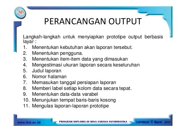 ANALISA DAN PERANCANGAN SISTEM INFORMASI