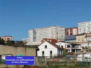 Feáns
Contraste coa edificabilidade
no Novo Mesoiro
 
