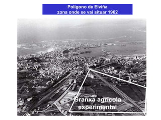 Polígono de Elviña
zona onde se vai situar 1962
Granxa agrícola
experimental
 