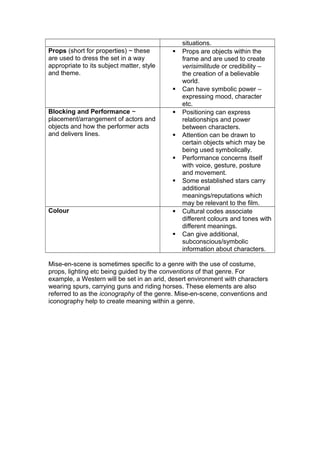 situations.
Props (short for properties) ~ these
are used to dress the set in a way
appropriate to its subject matter, sty...