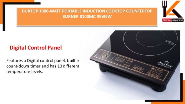 Duxtop 1800 Watt Portable Induction Cooktop Countertop Burner 8100 Mc