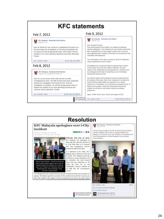 24
47
KFC statements
Feb 7, 2012 Feb 9, 2012
Feb 8, 2012
48
Resolution
 