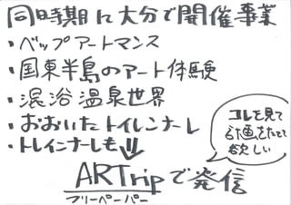 KCIC アートマネジメントラボ SESSION 1　記録(グラフィックレコーディング)