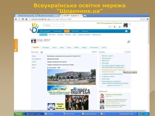 Всеукраїнська освітня мережа
“Щоденник.ua”
 