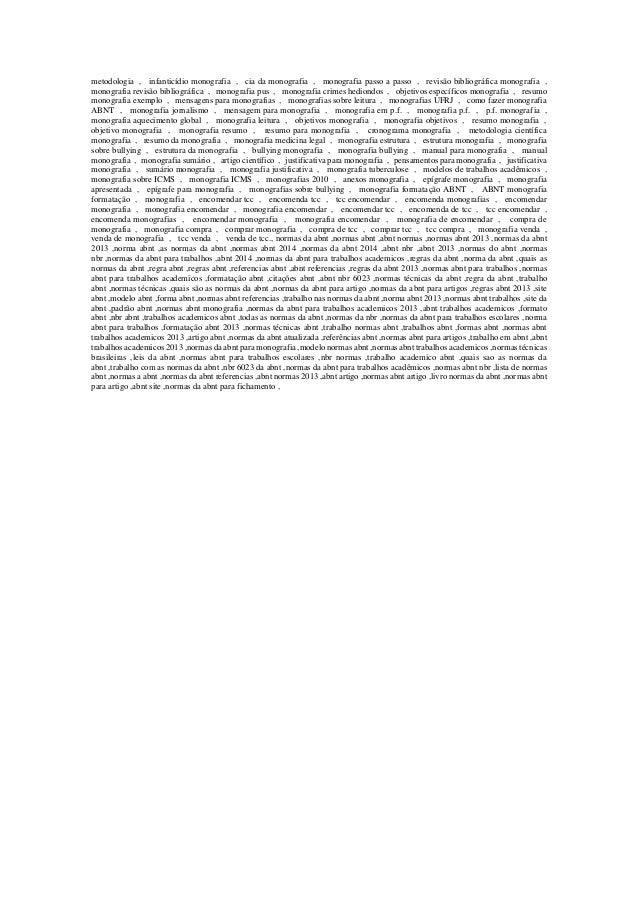 Monografia sobre bullying