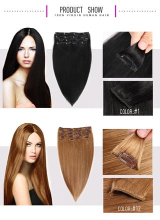 clip in human hair show