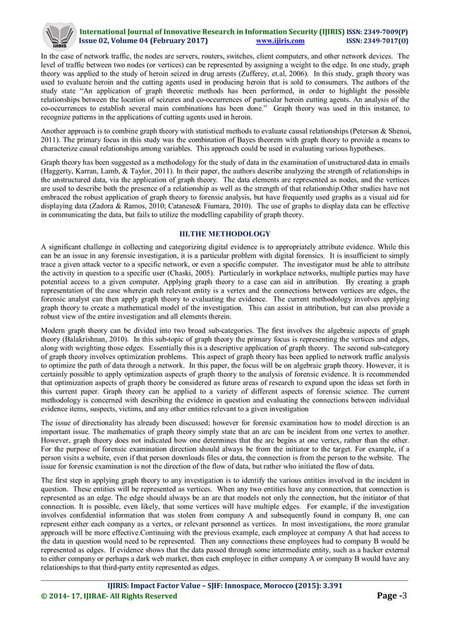 Utilizing Graph Theory to Model Forensic Examination | PDF