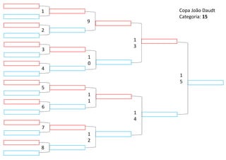 9
1
2
1
3
1
4
1
0
1
1
5
1
5
4
6
3
7
2
8
1 Copa João Daudt
Categoria: 15
 