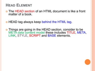 01. 02. html web engineering html & introduction | PPT
