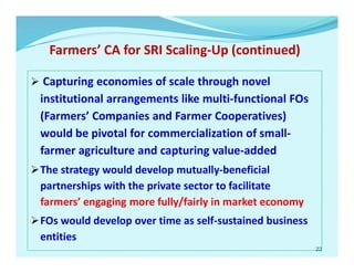Strategic Options for Food Security: System of Rice Intensification (SRI) and Farmers' Collective Action