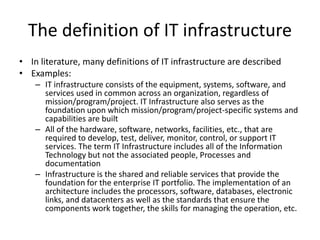 Project Introduction Slide Slide Example 01. 03.-introduction-to-infrastructure | PPTX