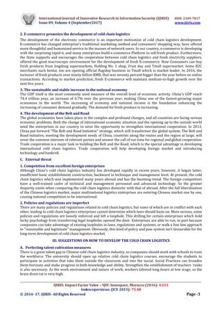 SWOT ANALYSIS ON THE DEVELOPMENT OF COLD CHAIN LOGISTICS IN CHINA | PDF