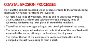Sub Aerial Processes. Examples A2 CAMBRIDGE GEOGRAPHY: COASTAL ENVIRONMENTS - WAVE, MARINE AND SUB ...