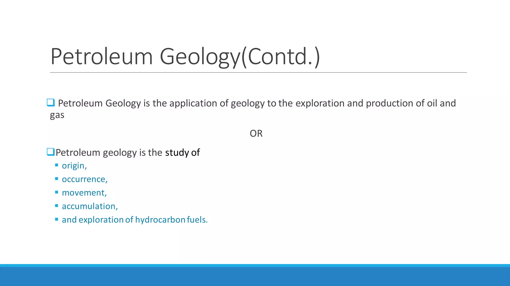 01. introduction to petroleum geology | PDF