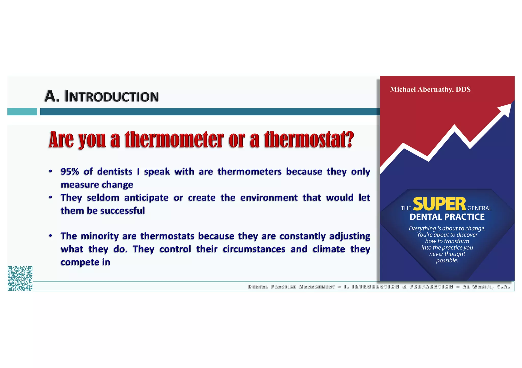 Dental Practice Management - 01.introduction & preparation / 2019