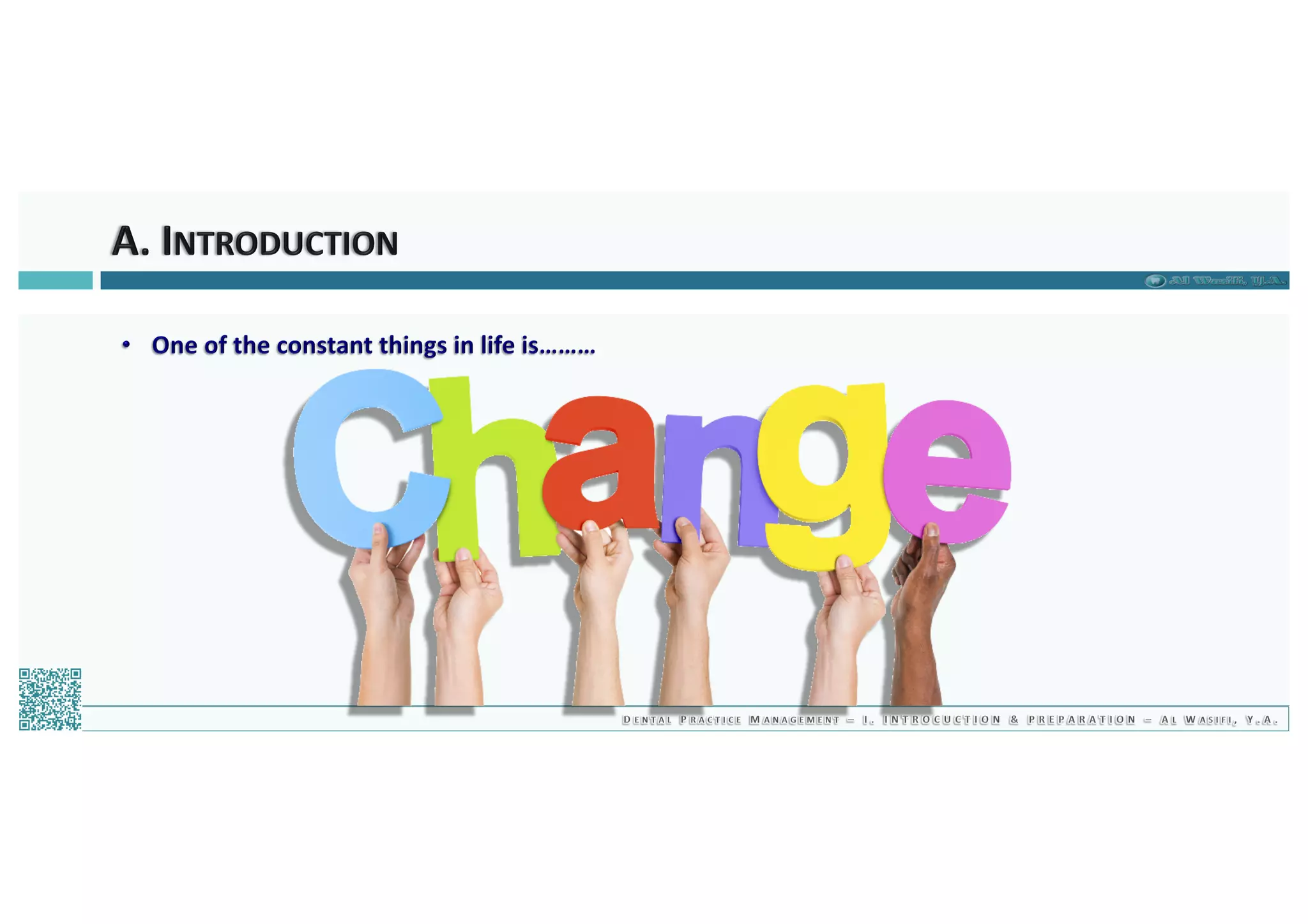 Dental Practice Management - 01.introduction & preparation / 2019