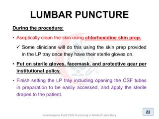 CSF processing in medical laboratory (01) | PDF