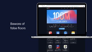 Beware of
false ﬂoors
 