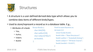 01. introduction to data structures | PPT