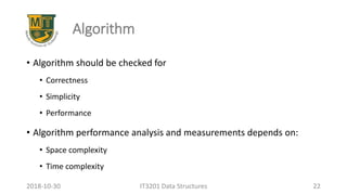 01. introduction to data structures | PPT