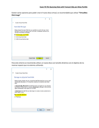 Exam 70-761 Querying Data with Transact-SQL: Ambiente parte 01 | PDF ...
