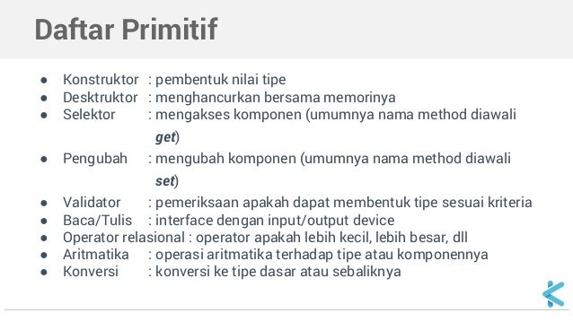 Algoritma dan Struktur Data - Abstract Data Type