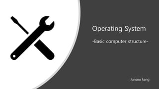 Operating System
-Basic computer structure-
Junsoo kang
 