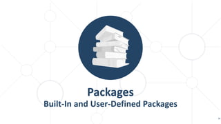 Packages
Built-In and User-Defined Packages
39
 