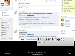 11/2/2016
Vicki A Davis, Cool Cat Teacher -
coolcatteacher.com
45
 