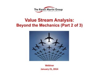 Value Stream Analysis:
Beyond the Mechanics (Part 2 of 3)

Webinar
January 21, 2014

 