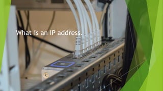 What is an IP address.
 