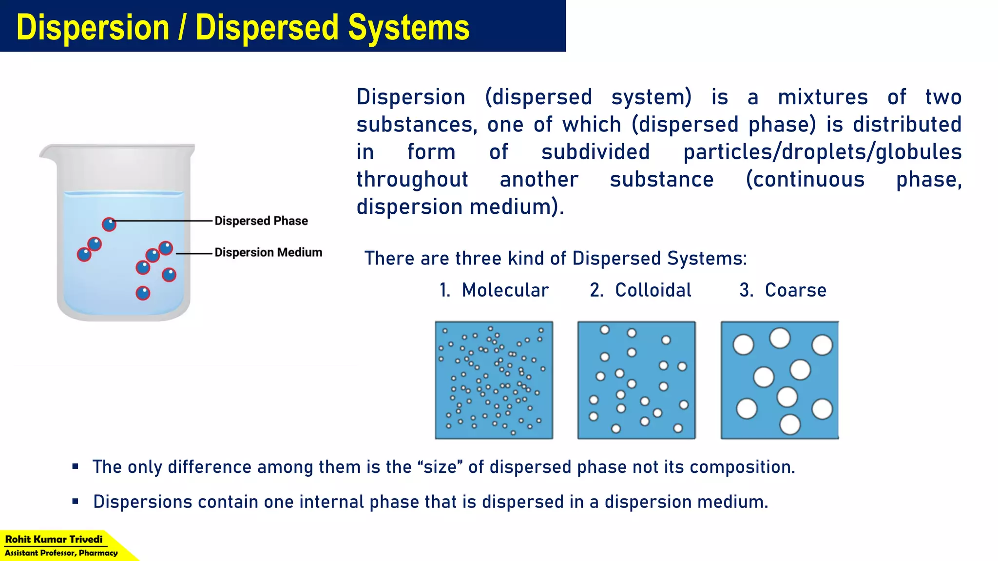 Classification of Dispersion Systems by Rohit Kumar Trivedi | PDF ...
