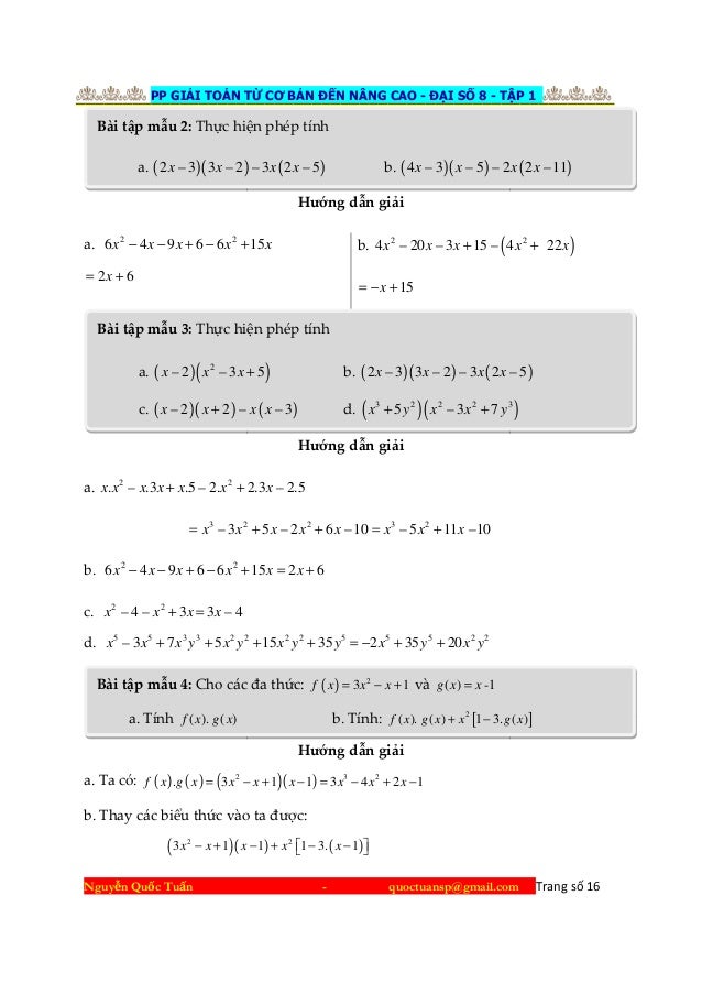 Phương Phap Giải Toan Từ Cơ Bản đến Nang Cao đại Số 8 Tập 1 Nguyễn Q