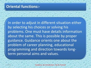 Guidance : Meaning | PDF