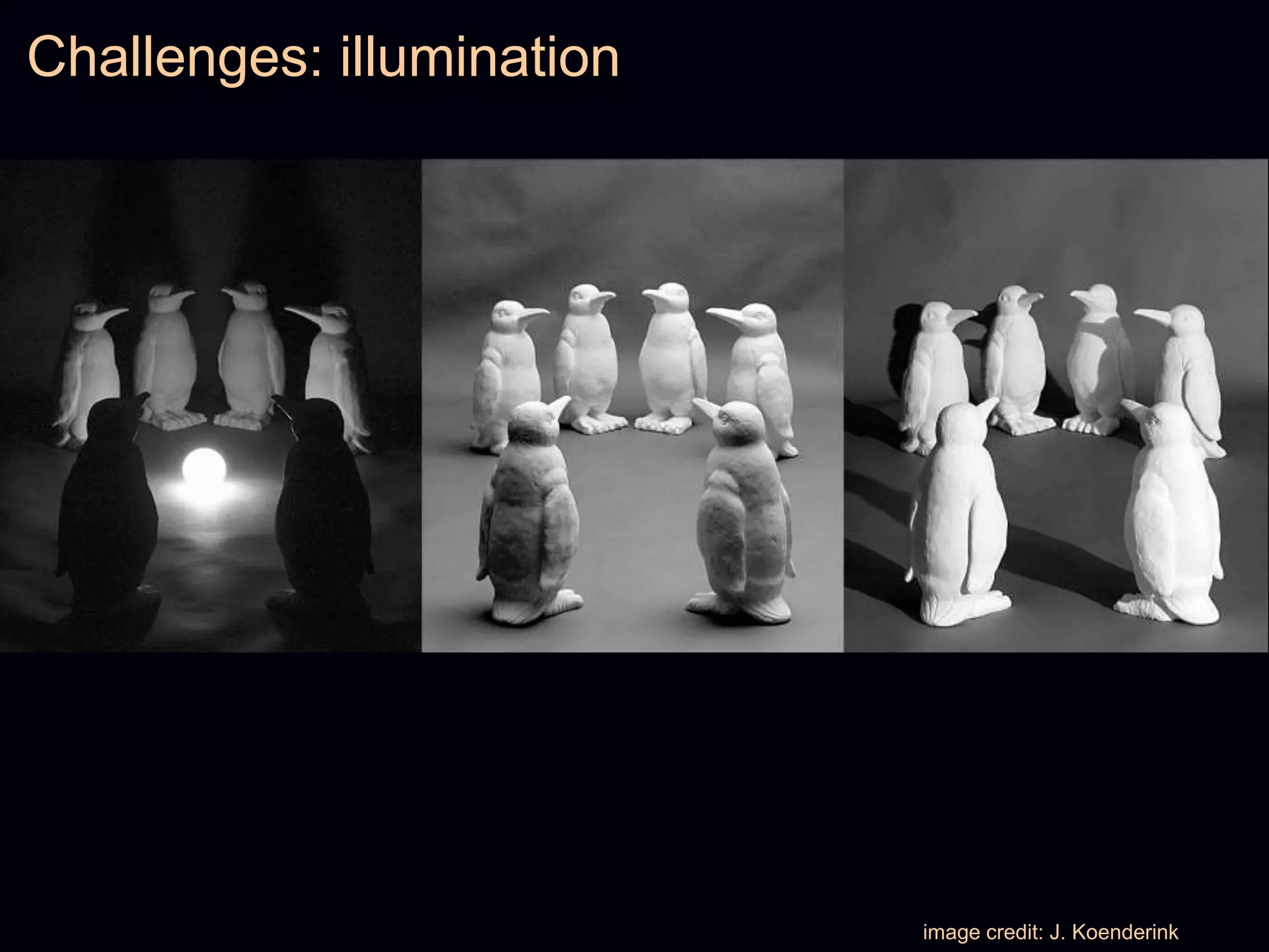 Challenges: illumination
image credit: J. Koenderink
 