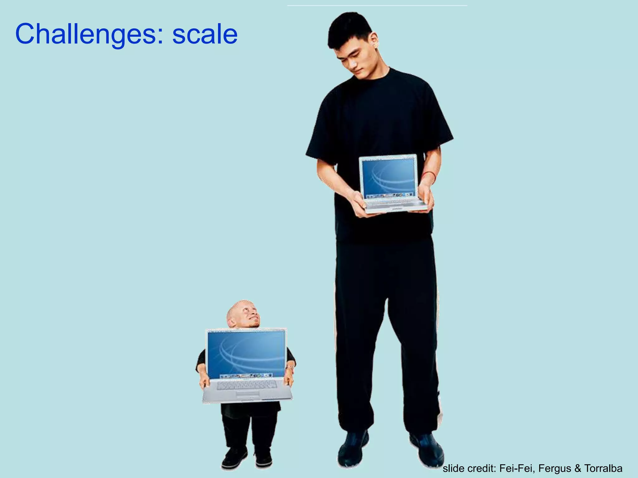 Challenges: scale
slide credit: Fei-Fei, Fergus & Torralba
 