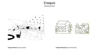 Croquis Almere, Kazuyo Sejima
Croquis
Contemporáneo
Croquis Moriyama, Ryue Nishizawa
 