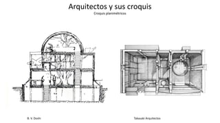 Arquitectos y sus croquis
Croquis planimétricos
Takasaki Arquitectos
B. V. Doshi
 