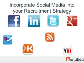 Incorporate Social Media into
  your Recruitment Strategy
 