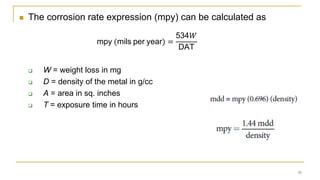 01. Introduction to Corrosion MSE 326 SLIDES | PDF