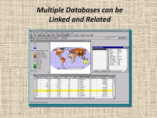 Multiple Databases can be
Linked and Related
 