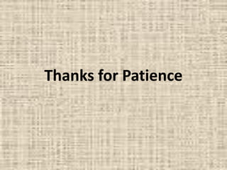 Thanks for Patience
 