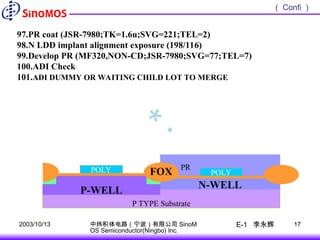 0[1].8um-5VCMOS-process-flow0[1].8um-5VCMOS-process-flow.ppt